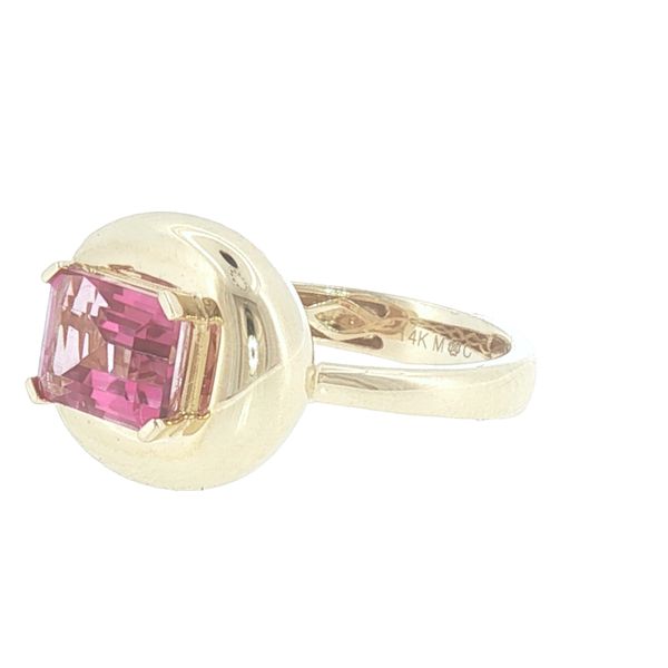 Sleek Gold Styling with a Modern East-to-West Gemstone Statement.-The Aurora Ring Image 4 Bryan Jewelry Prattville, AL