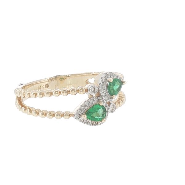 Graceful Motion with Emerald Sparkle and Stackable Style. Image 2 Bryan Jewelry Prattville, AL