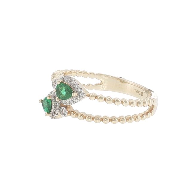 Graceful Motion with Emerald Sparkle and Stackable Style. Image 3 Bryan Jewelry Prattville, AL