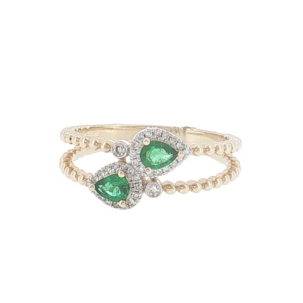 Graceful Motion with Emerald Sparkle and Stackable Style. Bryan Jewelry Prattville, AL