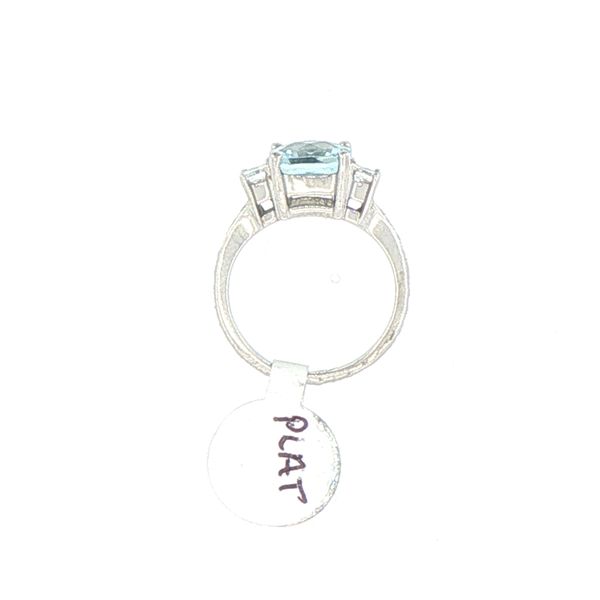 Estate Aquamarine & Diamond Ring Image 5 Bryan Jewelry Prattville, AL