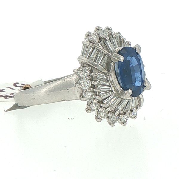 Estate Sapphire & Diamond Ring Image 2 Bryan Jewelry Prattville, AL