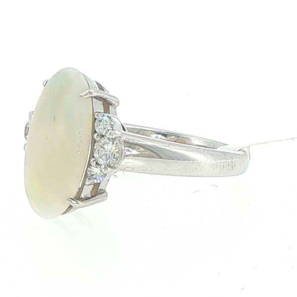 Estate Opal & Diamond Ring Image 3 Bryan Jewelry Prattville, AL