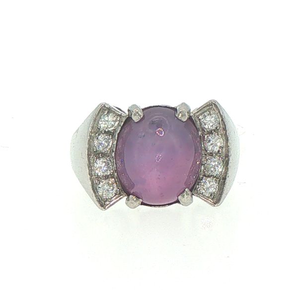 Art Deco Star Ruby & Diamond Ring Bryan Jewelry Prattville, AL