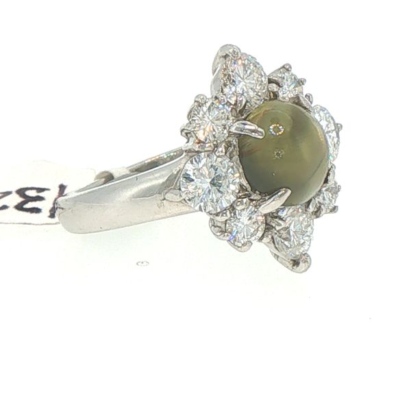 Estate Cat’s Eye Chrysoberyl & Diamond Ring Bryan Jewelry Prattville, AL