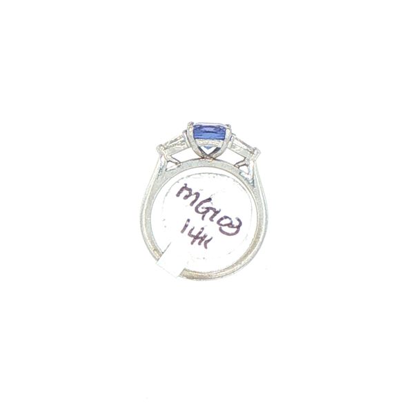 Estate Tanzanite & Diamond Three Stone Ring Image 5 Bryan Jewelry Prattville, AL