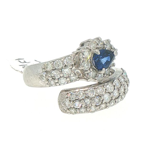 Estate Sapphire & Diamond Wrap Ring Image 2 Bryan Jewelry Prattville, AL