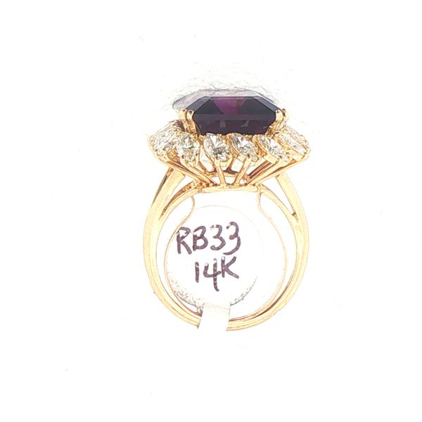 Bold Amethyst & Diamond Estate Clip Image 5 Bryan Jewelry Prattville, AL
