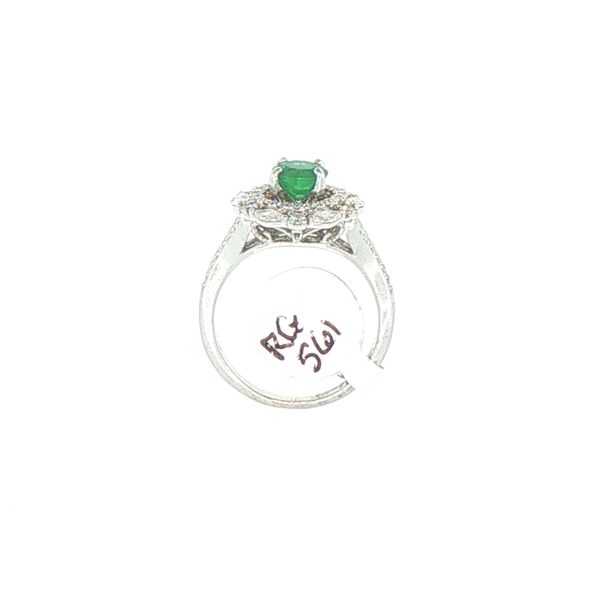 Emerald & Diamond Estate Cocktail Ring Image 5 Bryan Jewelry Prattville, AL