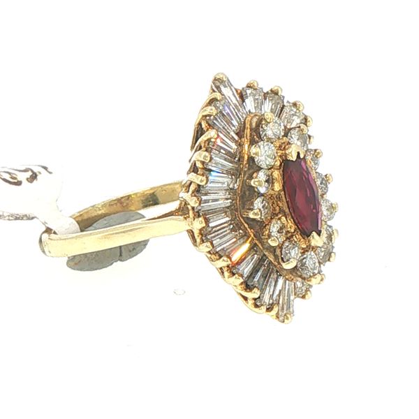 Ruby Ballerina Estate Ring Image 2 Bryan Jewelry Prattville, AL