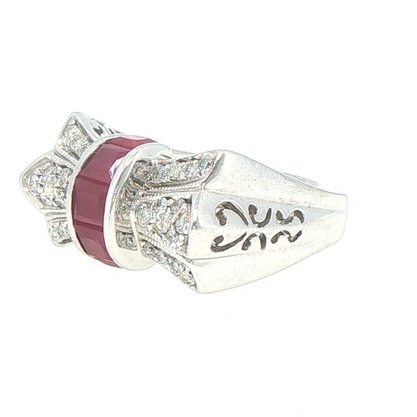 Ruby Bow Estate Ring Image 3 Bryan Jewelry Prattville, AL