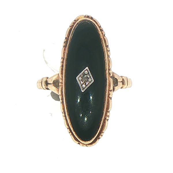 Elongated Onyx Estate Ring Bryan Jewelry Prattville, AL