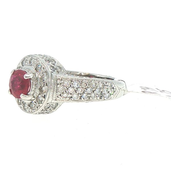 Ruby & Diamond Estate Ring Image 3 Bryan Jewelry Prattville, AL
