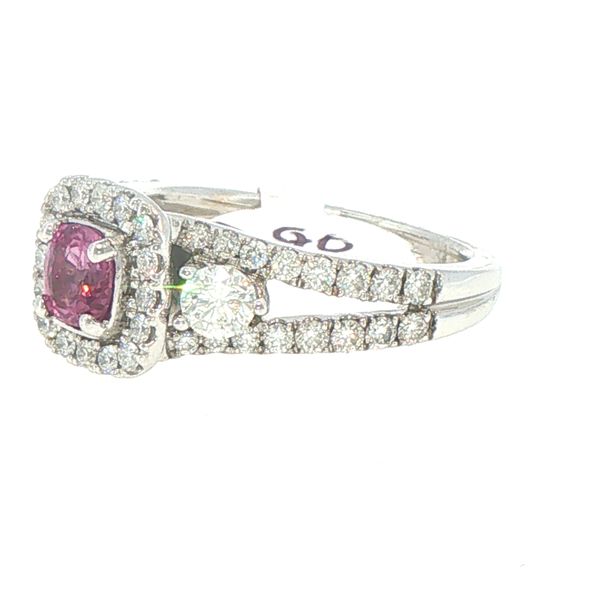 Pink Sapphire Sparkle Estate Ring Image 4 Bryan Jewelry Prattville, AL