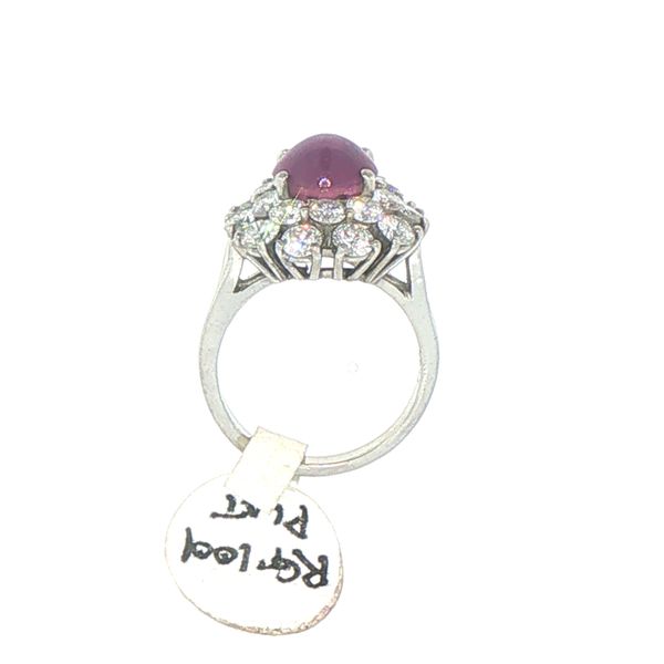 Star Ruby Diamond Estate Ring Image 5 Bryan Jewelry Prattville, AL