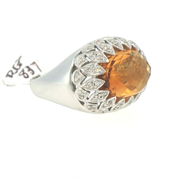 Golden Glow Estate Citrine Ring Image 3 Bryan Jewelry Prattville, AL