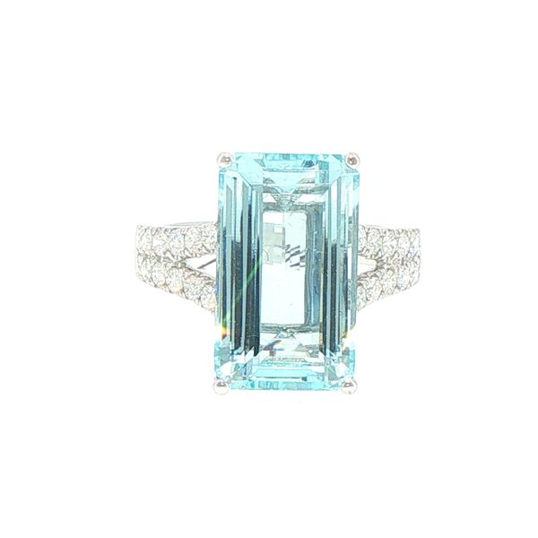Aquamarine & Diamond Estate Ring Bryan Jewelry Prattville, AL