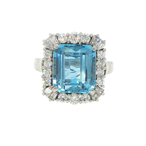 Aquamarine Elegance Estate Ring Bryan Jewelry Prattville, AL
