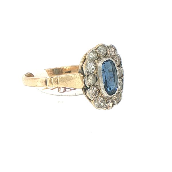 Victorian Sapphire & Diamond Estate Ring Image 2 Bryan Jewelry Prattville, AL