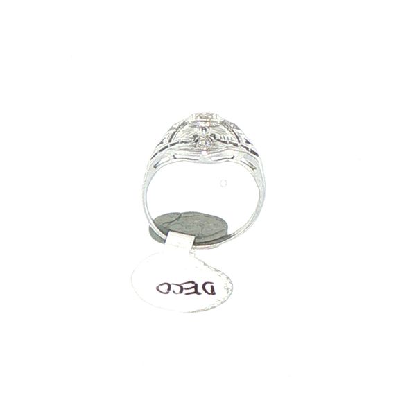 Estate Art Deco Diamond Center Ring Image 2 Bryan Jewelry Prattville, AL