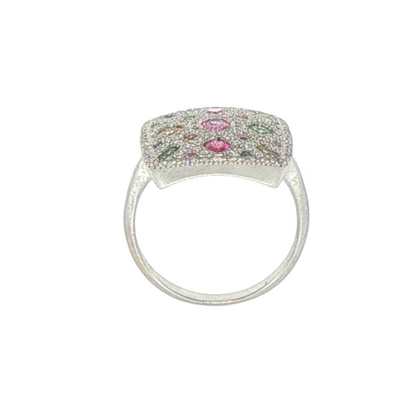 A 14kw multi gemstone ring with .38ctw- 1.37tgw Kaleidoscope of natural gemstone varieties and shapes Image 4 Bryan Jewelry Prattville, AL