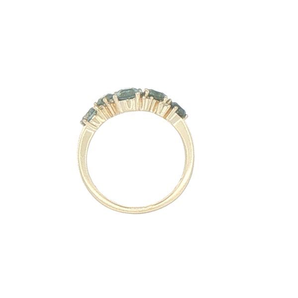 1.77ctw Montana Sapphire & Diamond Ring in 14K Yellow Gold Image 3 Bryan Jewelry Prattville, AL