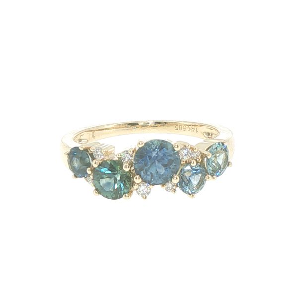 1.77ctw Montana Sapphire & Diamond Ring in 14K Yellow Gold Bryan Jewelry Prattville, AL