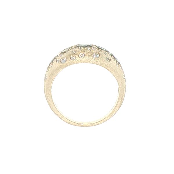 14K Yellow Gold Montana Sapphire & Diamond Confetti Ring Image 3 Bryan Jewelry Prattville, AL