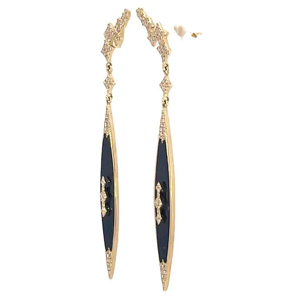 Black Onyx Stiletto Earrings Image 2 Bryan Jewelry Prattville, AL