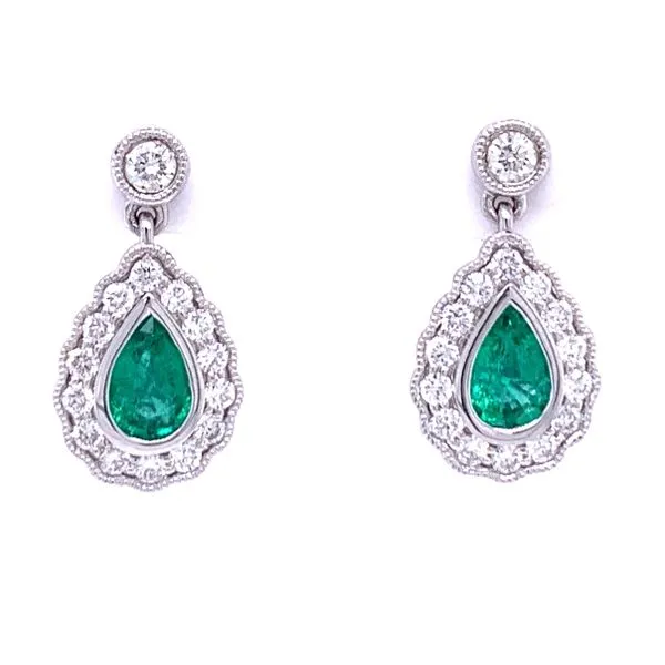 Elegant  Emerald Earrings Image 2 Bryan Jewelry Prattville, AL