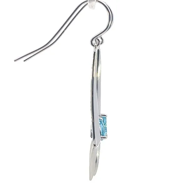 Modern Fashion Earrings- Blue Topaz Image 3 Bryan Jewelry Prattville, AL