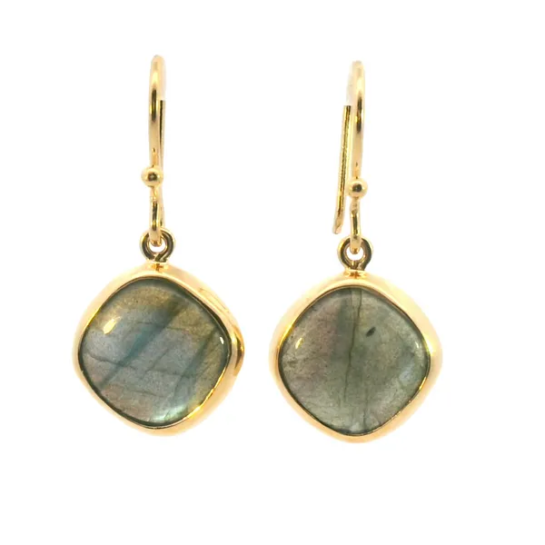 Labradorite Yellow Vermeil Dangle Earrings Image 4 Bryan Jewelry Prattville, AL