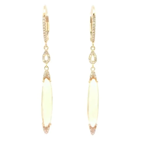 14ky- Citrine Dangle Earrings Image 2 Bryan Jewelry Prattville, AL