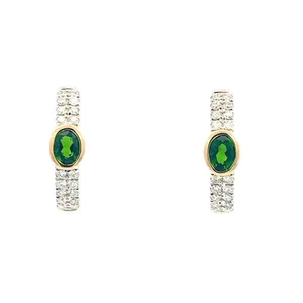 Hugger Hoops with Chrome Diopside & Diamonds Bryan Jewelry Prattville, AL