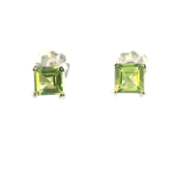 6x6mm Princess Cut Peridot Studs Bryan Jewelry Prattville, AL