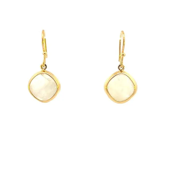 Rainbow Moonstone yellow vermeil dange earrings Bryan Jewelry Prattville, AL