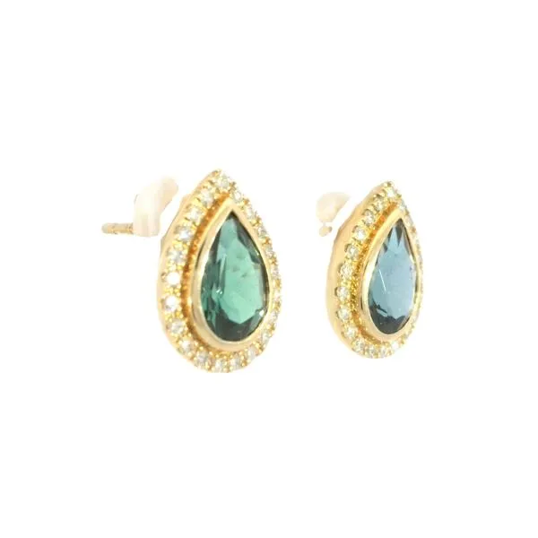 Created Alexandrite & Diamond Earrings in 14ky Image 3 Bryan Jewelry Prattville, AL