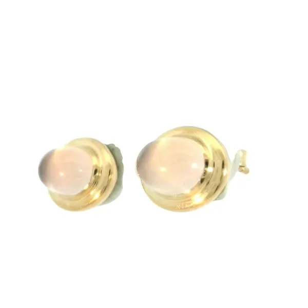 Rose Quartz Earrings-14ky Image 2 Bryan Jewelry Prattville, AL