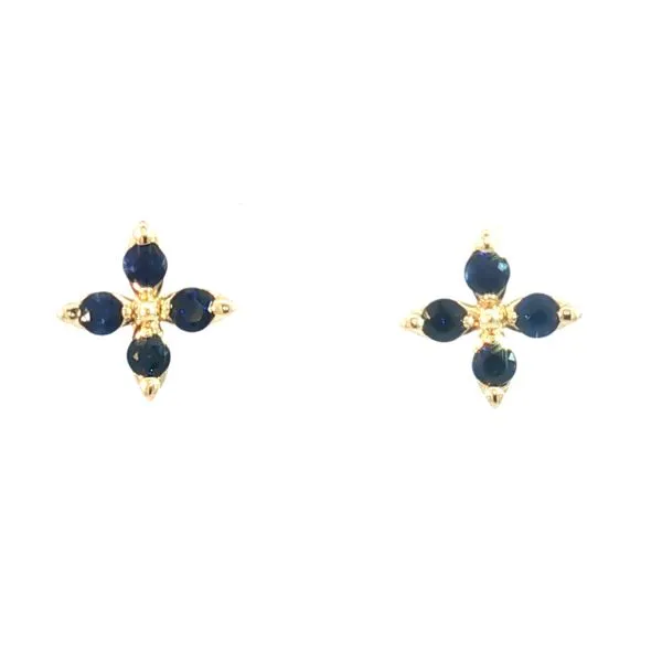 14k Yellow Gold Sapphire Stud Earrings – 1/2ctw Bryan Jewelry Prattville, AL