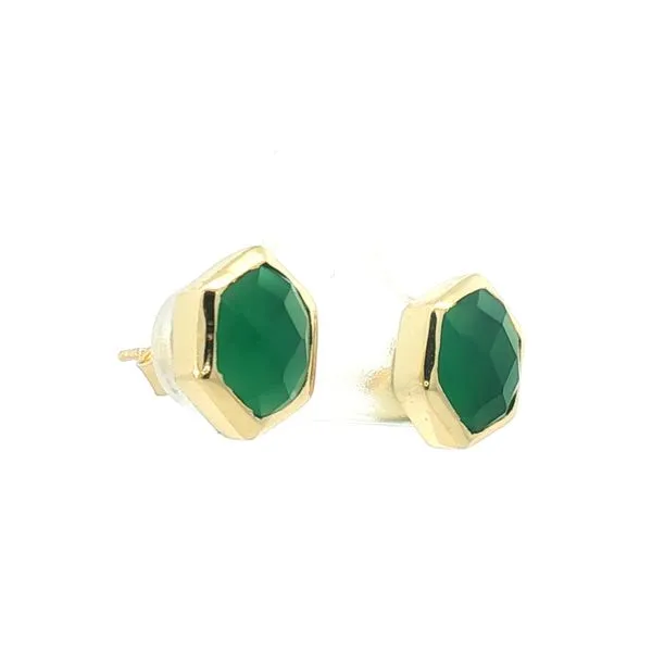 ATLAS Collection Green Onyx Earrings Image 3 Bryan Jewelry Prattville, AL