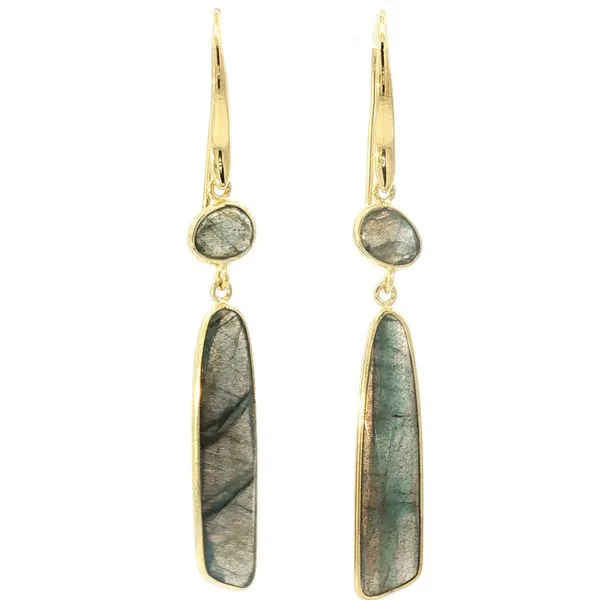 Jorge Revilla ATLAS Collection Labradorite dangle earrings Bryan Jewelry Prattville, AL