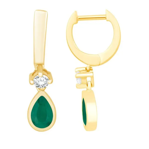 Emerald Grace: Pear-Shaped Dangle Earrings Bryan Jewelry Prattville, AL