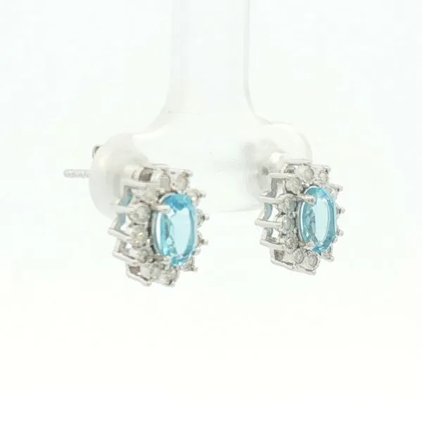Blue topaz earrings Image 2 Bryan Jewelry Prattville, AL