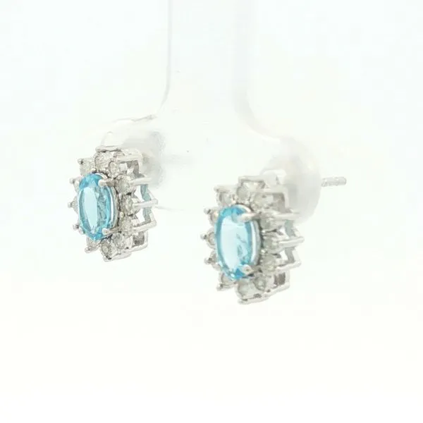 Blue topaz earrings Image 3 Bryan Jewelry Prattville, AL