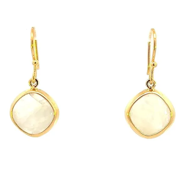 Rainbow Moonstone yellow vermeil dangle earrings Bryan Jewelry Prattville, AL