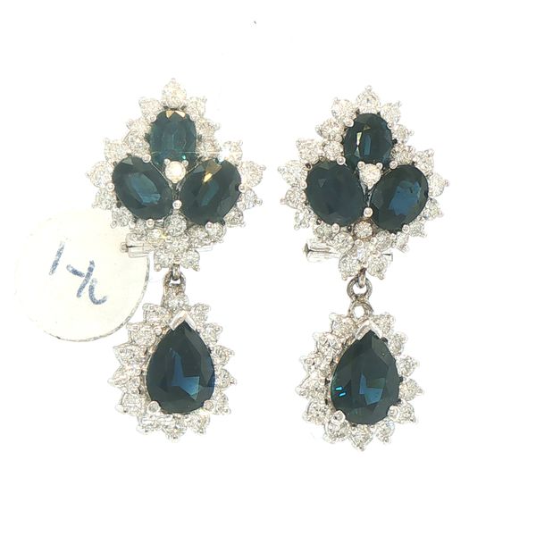 Estate Sapphire Drop Earrings Bryan Jewelry Prattville, AL