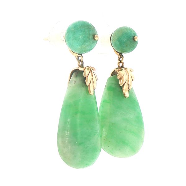Graceful Jade Drop Earrings Image 2 Bryan Jewelry Prattville, AL