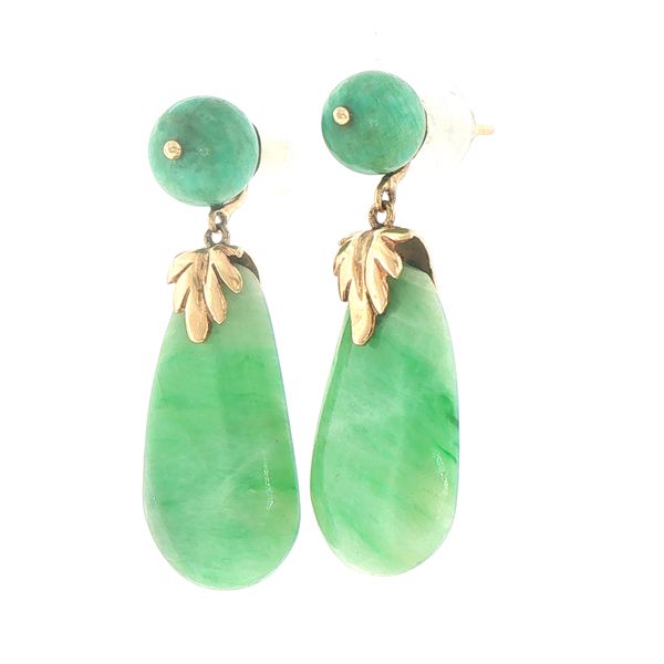 Graceful Jade Drop Earrings Image 3 Bryan Jewelry Prattville, AL