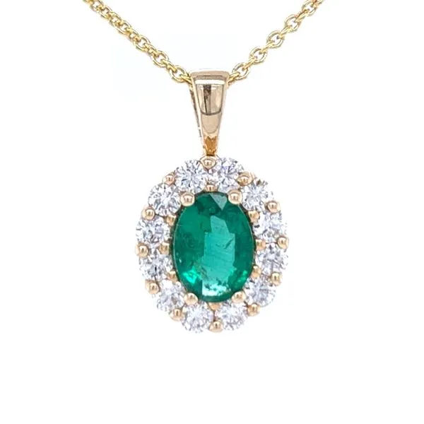 Elegant Emerald & Diamond Pendant Bryan Jewelry Prattville, AL