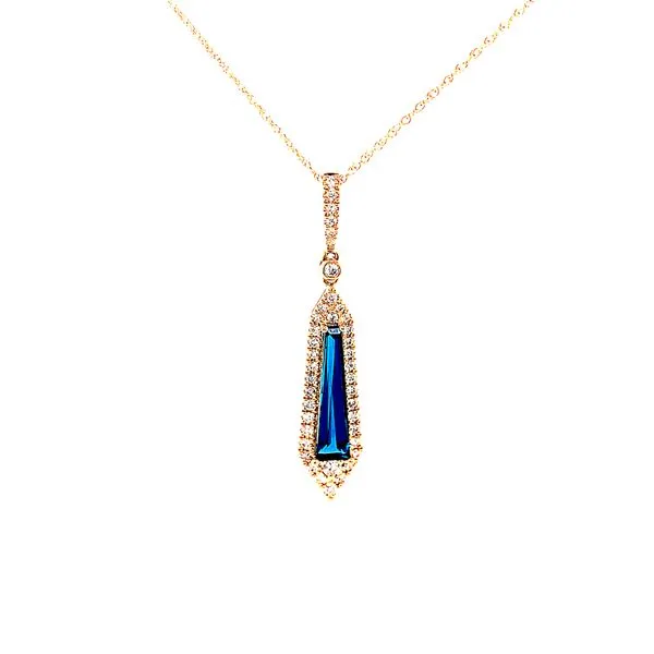 Enchanted London Blue Topaz Pendant Image 2 Bryan Jewelry Prattville, AL